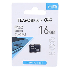 Thẻ Nhớ Micro SDHC Team Group 16GB Class 10 - Hàng Chính Hãng